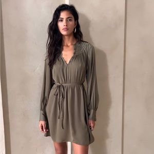 Banana Republic Shirred-Neck Mini Dress